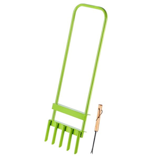 Gräsluftare - Manuell spikluftare - Spikar 30 cm - För gräsmatta - Effektiv luftning