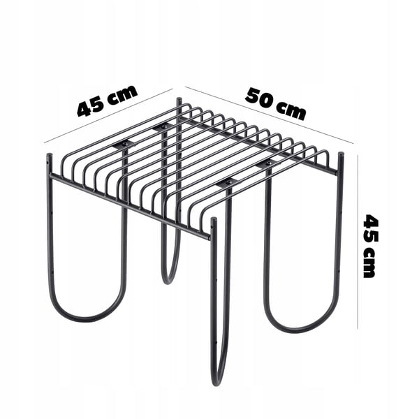 Havebænk - Parkbænk - Metal - 50 cm - Udendørs