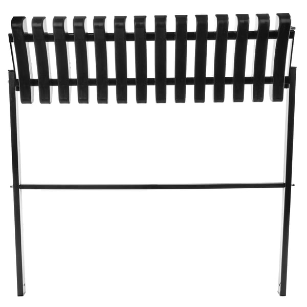 Havebænk - Sammenklappelig Parkbænk - 77 x 91 cm - Til Udendørs Brug - Sort