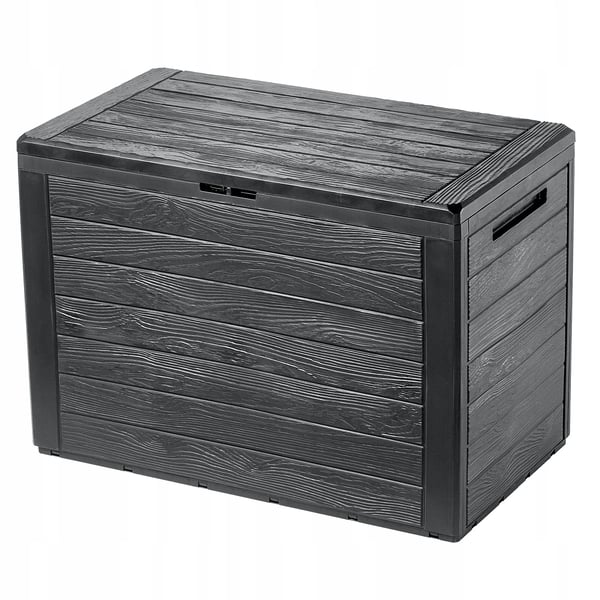 Trädgårdsförvaringsbox - Balkong/Terrass - 190 l Volym - Utomhusförvaring - Antracit