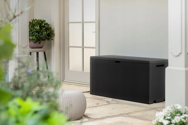 Udendørs opbevaringsboks - Altan- og havekasse - 280 l kapacitet - Bronze