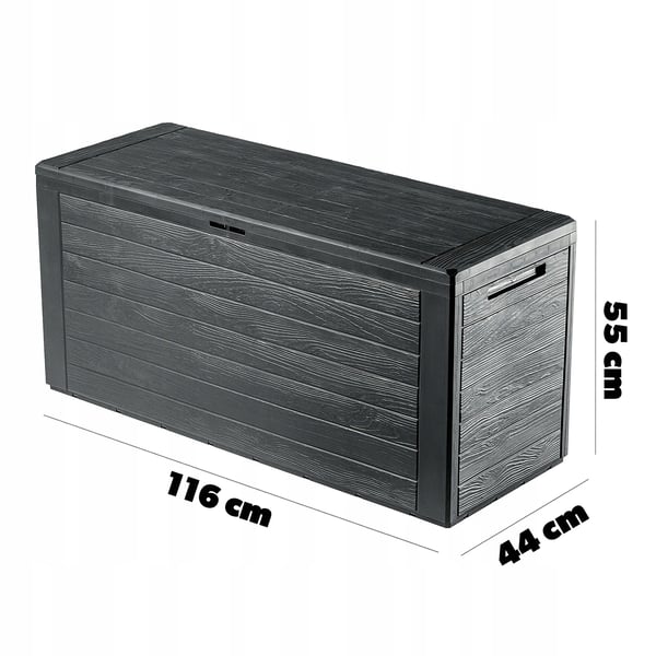 Haveboks - Hyndeboks - 280 L - Til Altan & Terrasse - Antracit