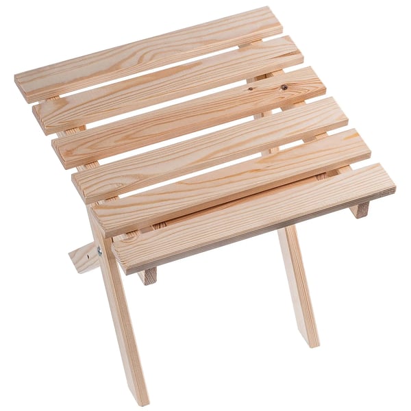 Sofabord/Kaffebord til terrasse/altan - Udendørs bord - 39 x 37 cm - Natur