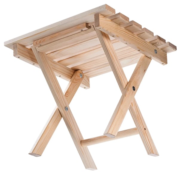 Sofabord/Kaffebord til terrasse/altan - Udendørs bord - 39 x 37 cm - Natur