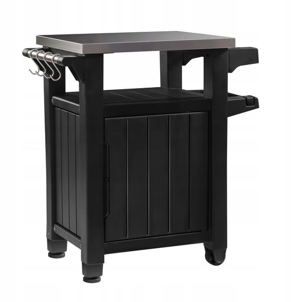 Havebord - Grillbord med opbevaring - Sidebord - Udendørs - Til grilltilbehør - Terrasse og have