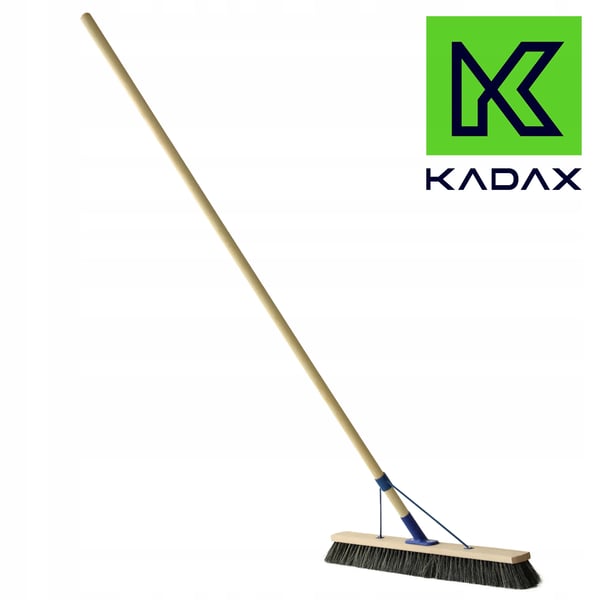Kost - Gadekost - 80 cm Bredde - Med Skaft - Universal - Til Udendørs Brug