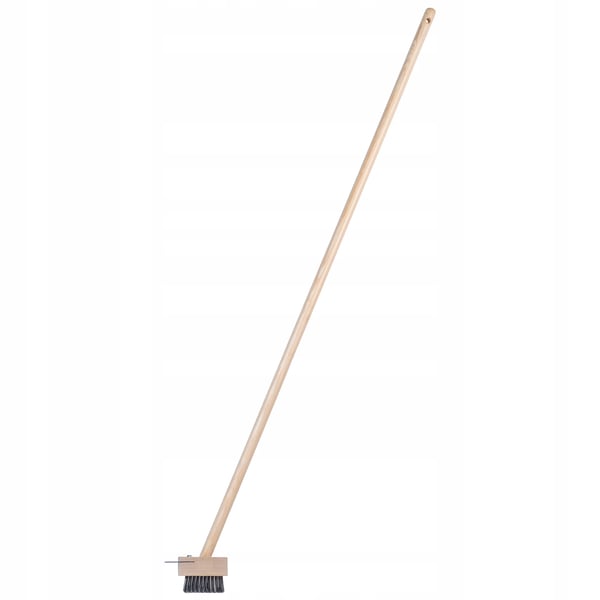 Borste för marksten - Skurborste - Träskaft 135 cm