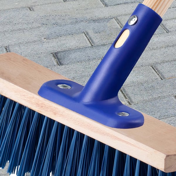 Gadekost - Kostehoved - Nylonbørster - 30 cm - Udendørs - Skubbekost