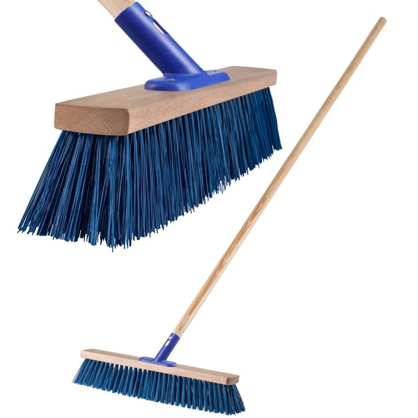 Gatukvast - Sopborste - 50 cm Bredd - Nylonborst - För Utomhusbruk