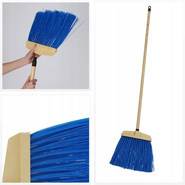 Gatukvast - Utomhusborste - Nylonborst - 35 cm - Styv Borste - För Gata & Gård