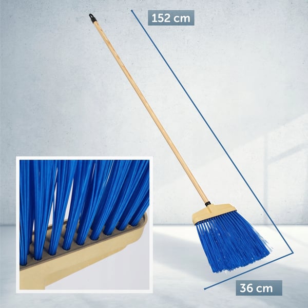 Gatukvast - Utomhusborste - Nylonborst - 35 cm - Styv Borste - För Gata & Gård