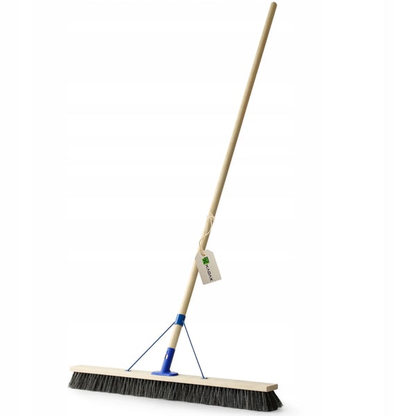Kvastskaft / Sopborstskaft - 100 cm - Med ändpropp - För gatukvast