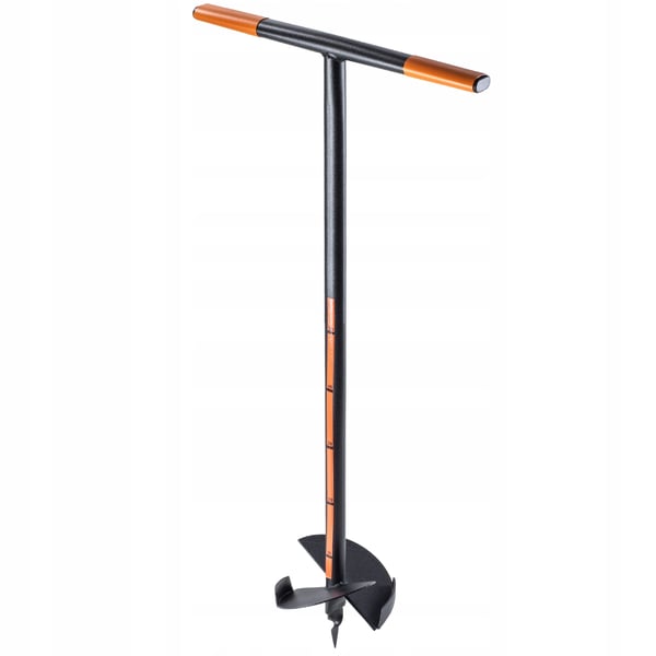 Jordborr - Jordspiral/markborr - Ø 200 mm (20 cm) - För staketstolpar och plantering