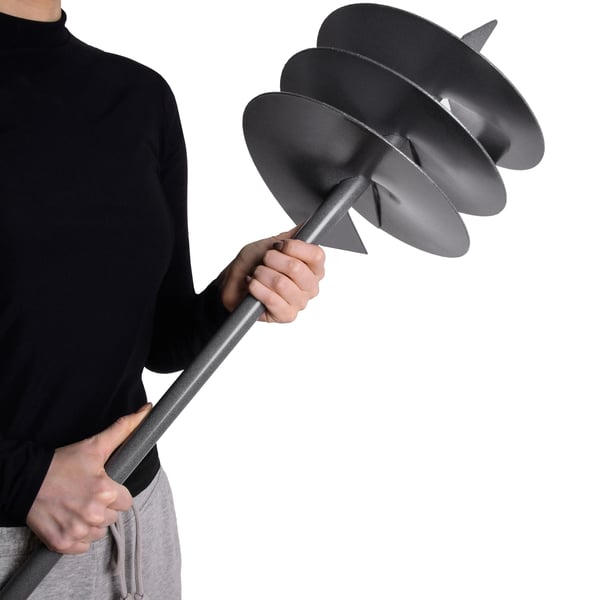 Jordbor - Håndjordbor - 23 cm - Manuel - Til Stolpehuller og Have