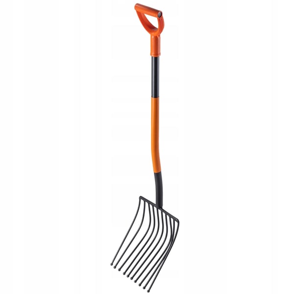 Havegreb - Kartoffelgreb / Rodfrugtsgreb - 10 tænder - Metal - Ergonomisk håndtag