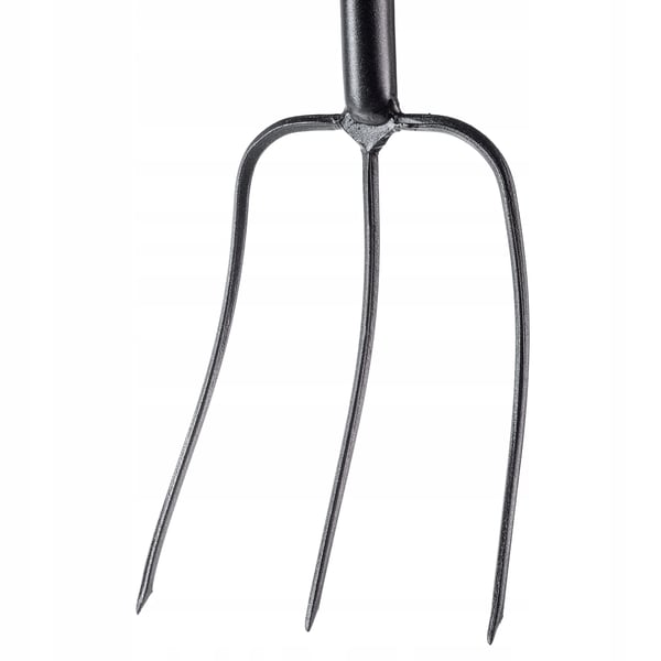 Havegreb - 3-tandet kompost- og høgaffel - Metal - Ergonomisk skaft - 135 cm