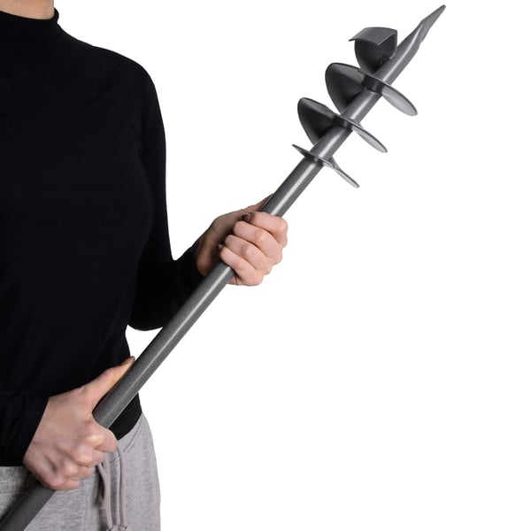 Jordbor Plantebor - Håndjordbor - Ø 11 cm (110 mm) - Spiral til plantehuller og stolper - Haveværktøj