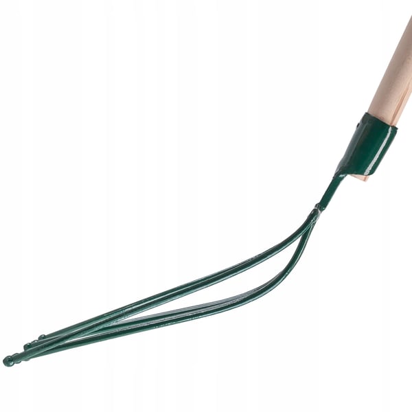 Kartoffelgreb - Havegreb - 6 Tænder - Metalhoved - Til Kartofler og Rødbeder - Skaft 140 cm - Robust
