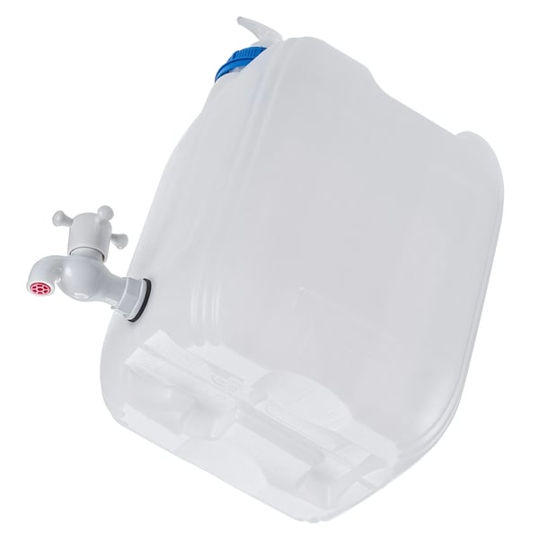 Vanddunk - Kanister med taphane - 10 l - Bærbar - Til vask/camping - Væskedispenser