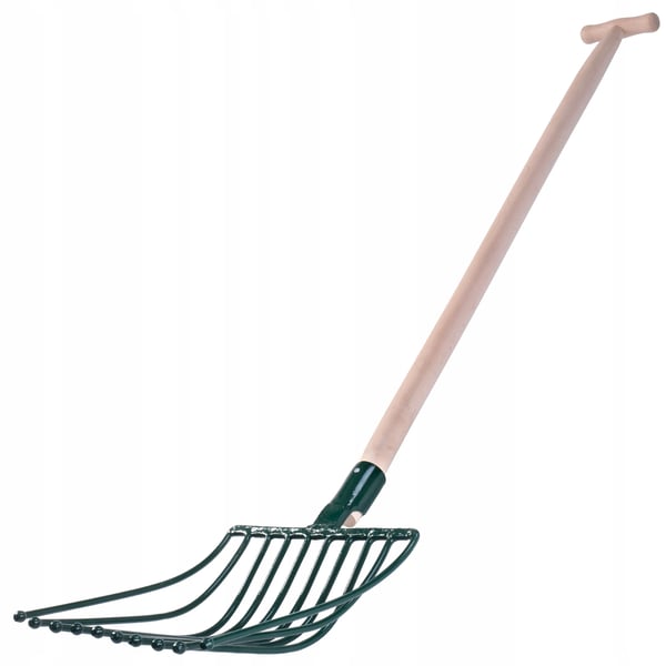 Kartoffel- og rødbedegreb - Havegreb - 10 tænder - Metal - Længde 138 cm - Robust