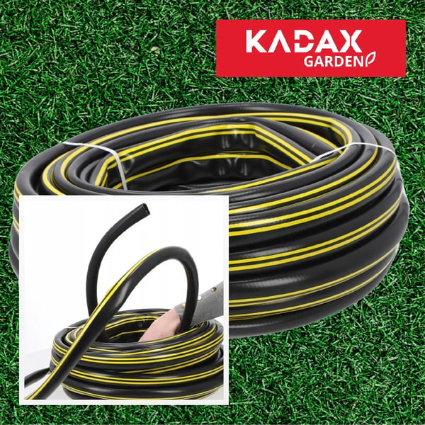Haveslange - Vandslange - Længde 20 m - Diameter 1,9 cm - Trelags - PVC