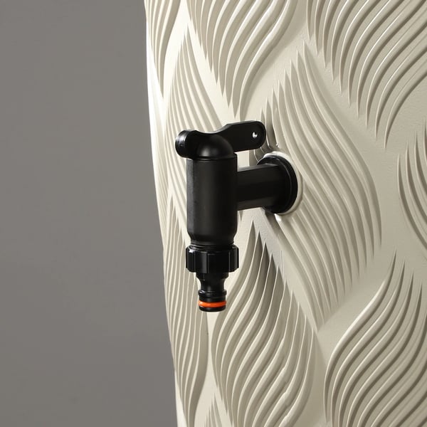 Regntønde hane - Ventiladapter - 19 mm tilslutning - Slangekobling - Til regnvandstank