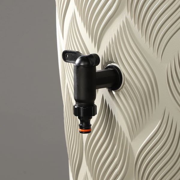 Regntønde hane - Ventiladapter - 19 mm tilslutning - Slangekobling - Til regnvandstank