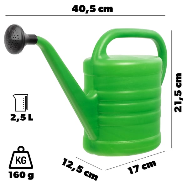 Vandkande til have og blomster - 2-pak - 2,5 L pr. kande - Indendørs/udendørs