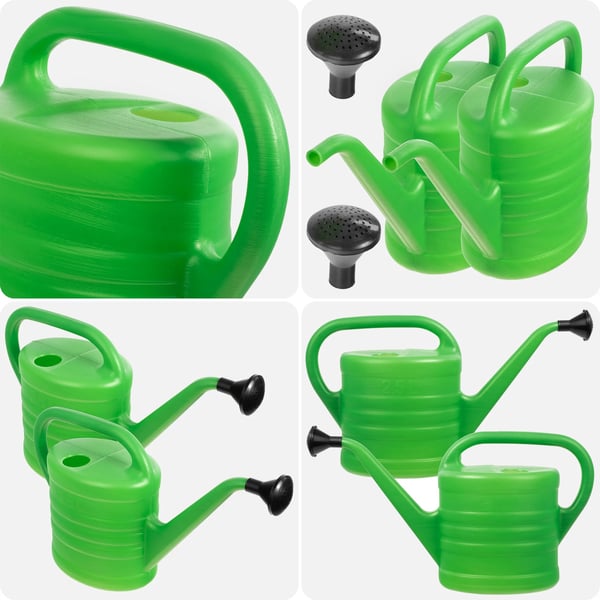 Vandkande til have og blomster - 2-pak - 2,5 L pr. kande - Indendørs/udendørs