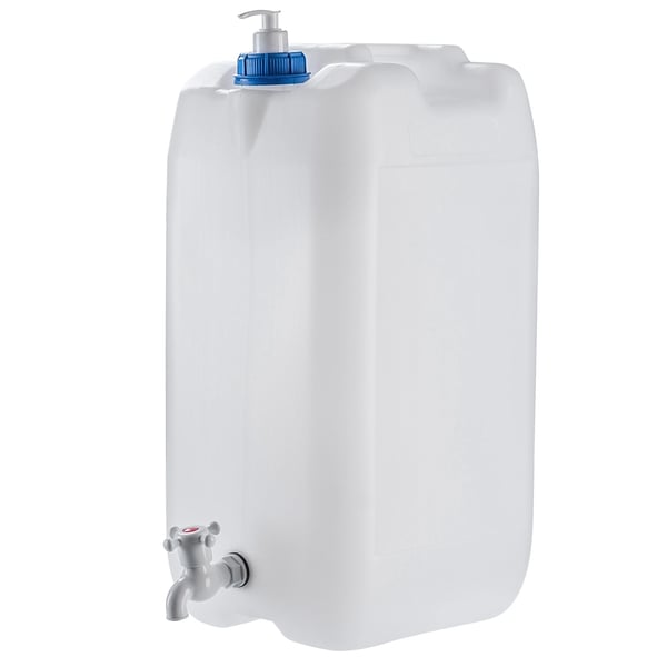 Vanddunk - Vandbeholder - 30 l - Med Taphane - Plast - Til Camping & Hjem