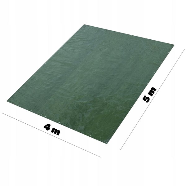 Presenning - Tarp - Tyk - UV-bestandig - Forstærket - 5 x 4 m