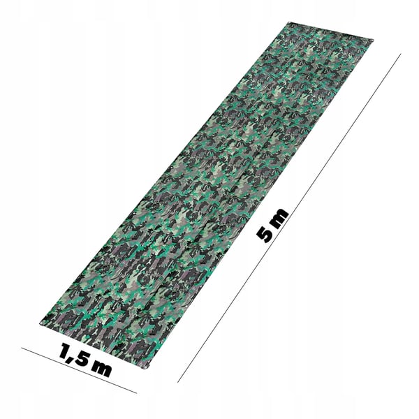 Presenning - Tarp - 1,5 x 5 m - Forstærkede kanter - UV-bestandig