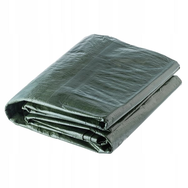 Presenning - Skyddsduk - Förstärkt - 10 x 6 m - Tjock - Robust - Grön