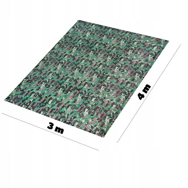Presenning - Tarp - 3 x 4 m - Tyk - Forstærket - UV-bestandig