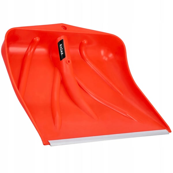 Sneskovl/sneskraber - Skovlblad uden skaft - Robust og holdbar - Til sne og byggeri - Orange