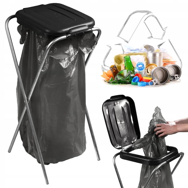 Avfallssorteringsställ - Säckhållare/Säckställ - 120 l - För sopsortering