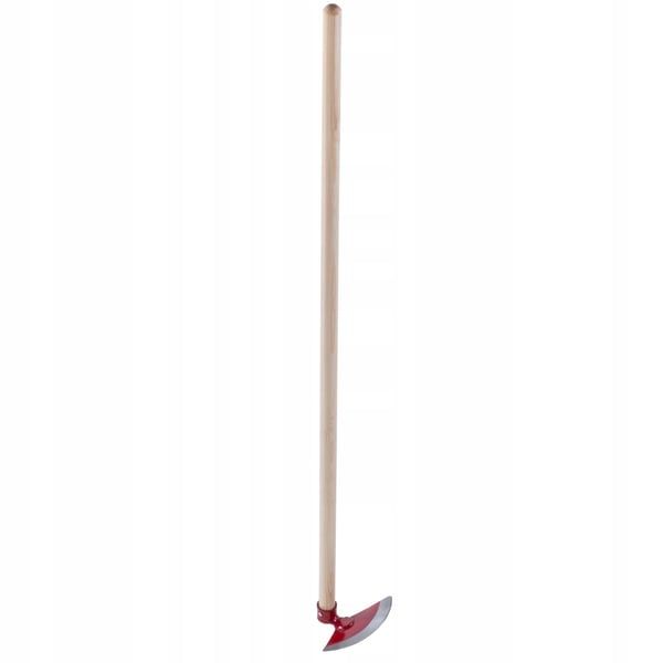 Havehakke - Ukrudtshakke 18 cm - Træskaft 123 cm - Stålhoved - Skarp æg - Til ukrudt og jordbearbejdning