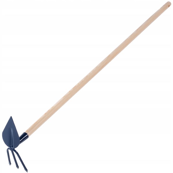 Havehakke - Hakke med gaffel - Skaft 125 cm - Langt skaft - Til lugning og kultivering