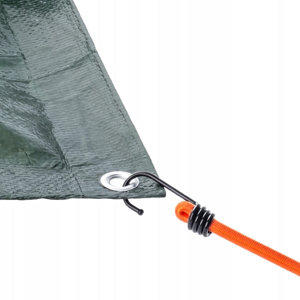 Gummistropper med krog - Presenningstropper - Elastiske - Til presenninger - Bagagestropper - 4-pak
