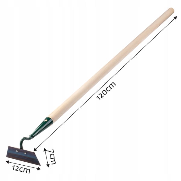 Trädgårdshacka/Ogräshacka - Handhacka - Stålskaft - 12 cm blad