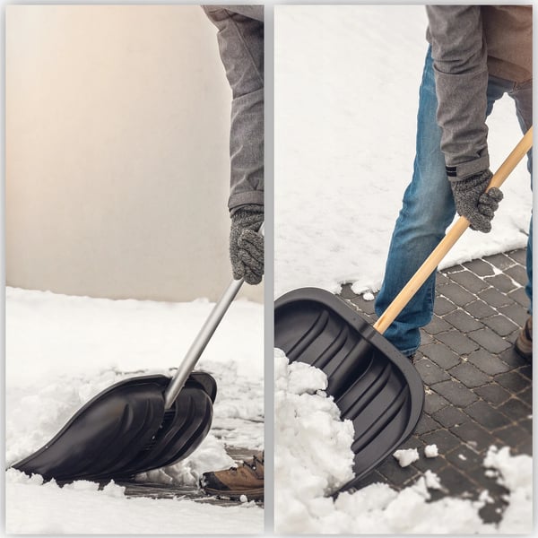 Sneskovl - Sneskraber/Skovlblad - Bredde 49 cm - Uden skaft - Til snerydning - Rød