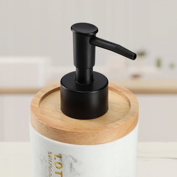 Tvåldispenser - För flytande tvål - Marmor - Vit