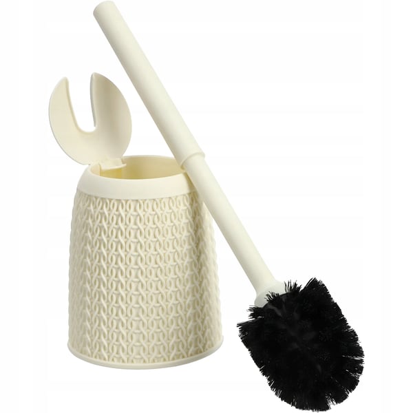 Toiletbørste - WC-børste med holder - Sæt til badeværelse - Beige