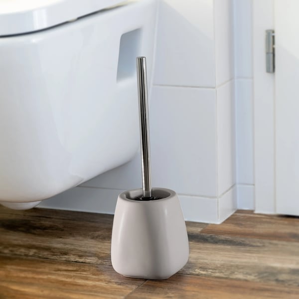 Toiletbørste - WC-børste - Keramik - Badeværelse - Beige