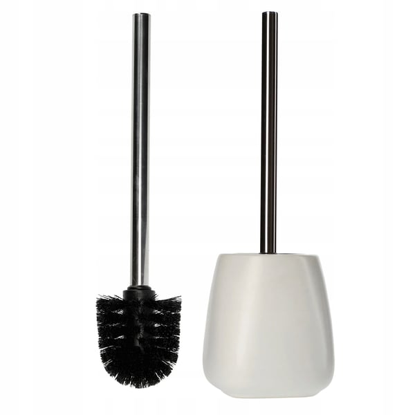 Toiletbørste / WC-børste - Med keramisk holder - Til badeværelset - Beige