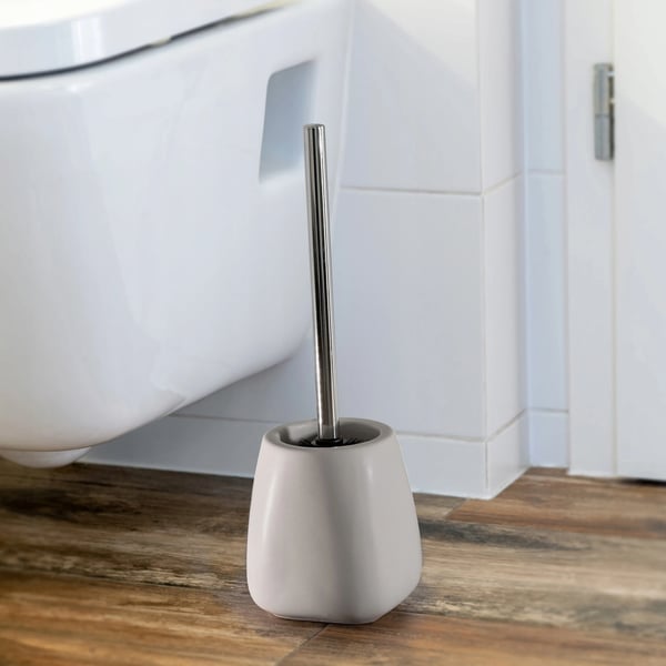 Toiletbørster / WC-børster - Sæt med keramisk holder - 2-pak - Beige