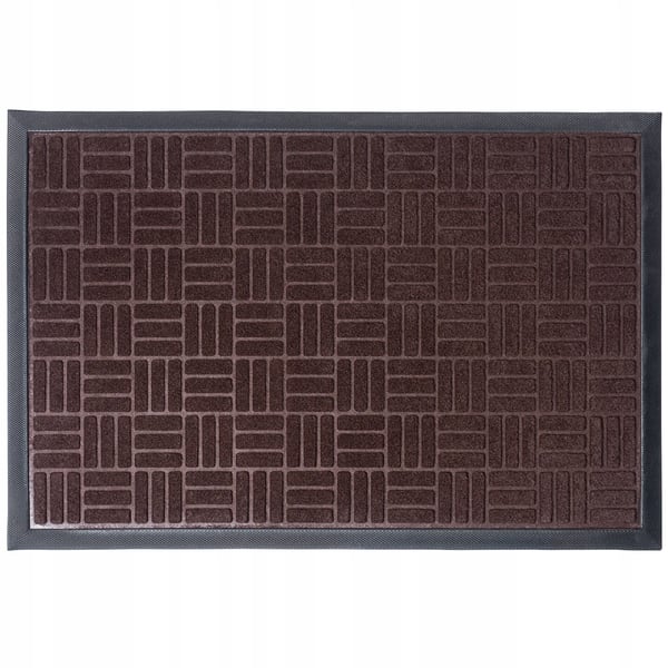 Dørmåtte - Skrabemåtte - PVC - 60 x 40 cm - Maskinfremstillet - Håndvask - Ensfarvet
