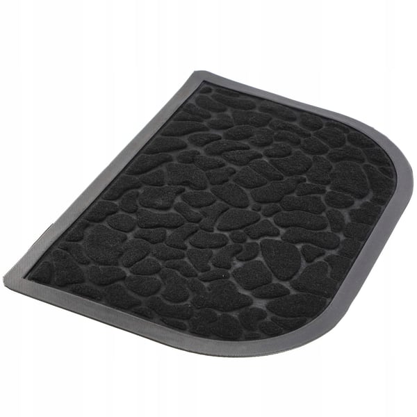 Dørmåtte - Entrémåtte - PVC - 60x40 cm - Maskinfremstillet - Ensfarvet - Håndvask