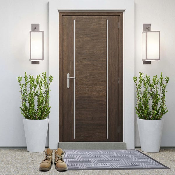 Dørmåtte - Entrémåtte - PVC - 75 x 45 cm - Maskinfremstillet - Ensfarvet - Håndvask