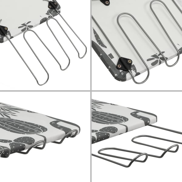 Strygebræt - Sammenklappeligt - 100 x 30 cm - Let - Med strygejernsholder - Standard